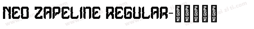 Neo Zapeline Regular字体转换